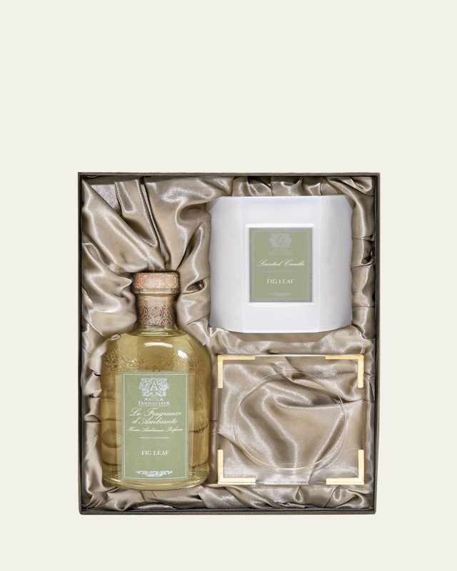 Fig Leaf Acrylic Home Ambiance Gift Set